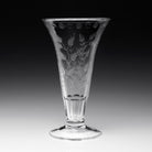 William Yeoward Fern Footed Vase 8" / 203mm, handmade crystal, detail view