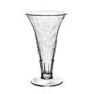 William Yeoward Fern Footed Vase 8" / 203mm, handmade crystal, on a white background