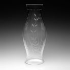 William Yeoward Fern Hurricane Shade 21", handmade crystal, detail view