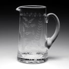 William Yeoward Fern Jug, handmade crystal, detail view