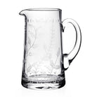 William Yeoward Fern Jug, handmade crystal, on a white background