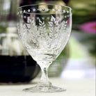 William Yeoward Fern Large Wine, handmade crystal, detail view