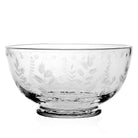 William Yeoward Fern Salad Bowl 9¼" / 234mm, handmade crystal, on a white background