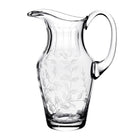 William Yeoward Fern Tall Pitcher, handmade crystal, on a white background