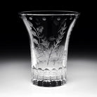 William Yeoward Fern Tulip Vase 6" / 152mm, handmade crystal, detail view