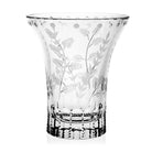 William Yeoward Fern Tulip Vase 6" / 152mm, handmade crystal, on a white background