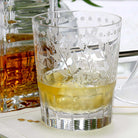 William Yeoward Fern Tumbler Double Old Fashioned, handmade crystal, detail view