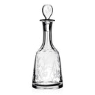William Yeoward Fern Wine Decanter, handmade crystal, on a white background