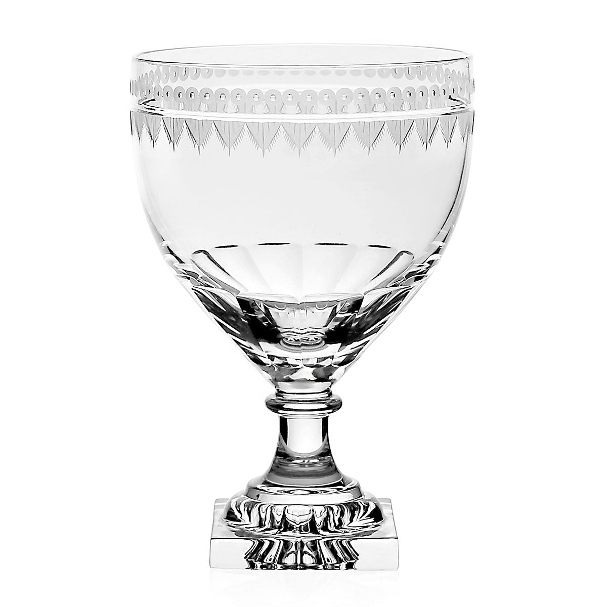 William Yeoward Flavia Goblet, handmade crystal, on a white background