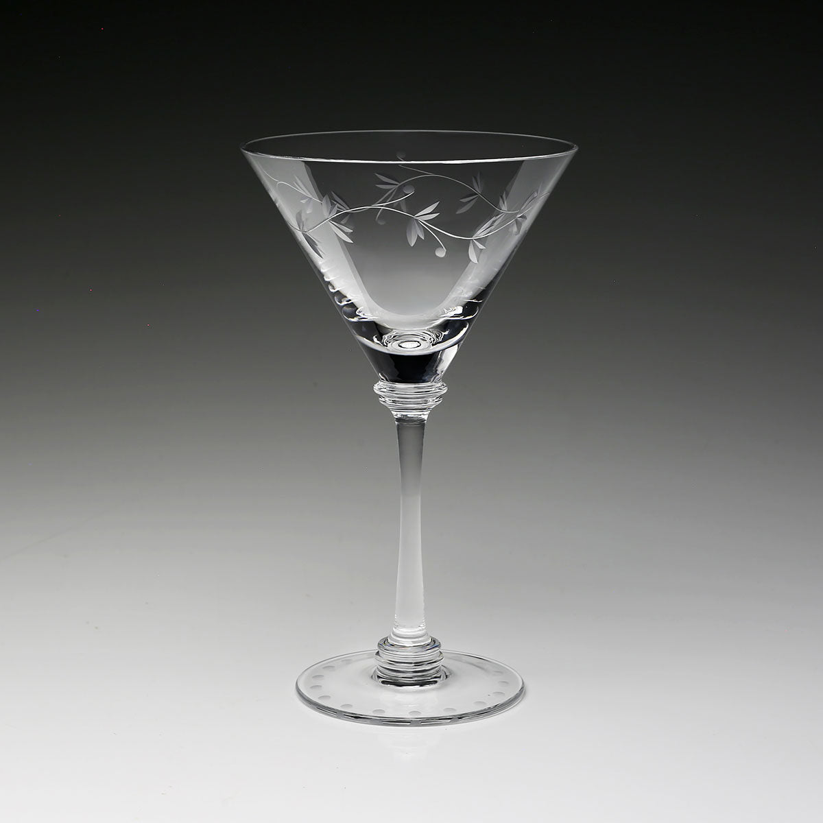 William Yeoward Flora Martini, handmade crystal, detail view