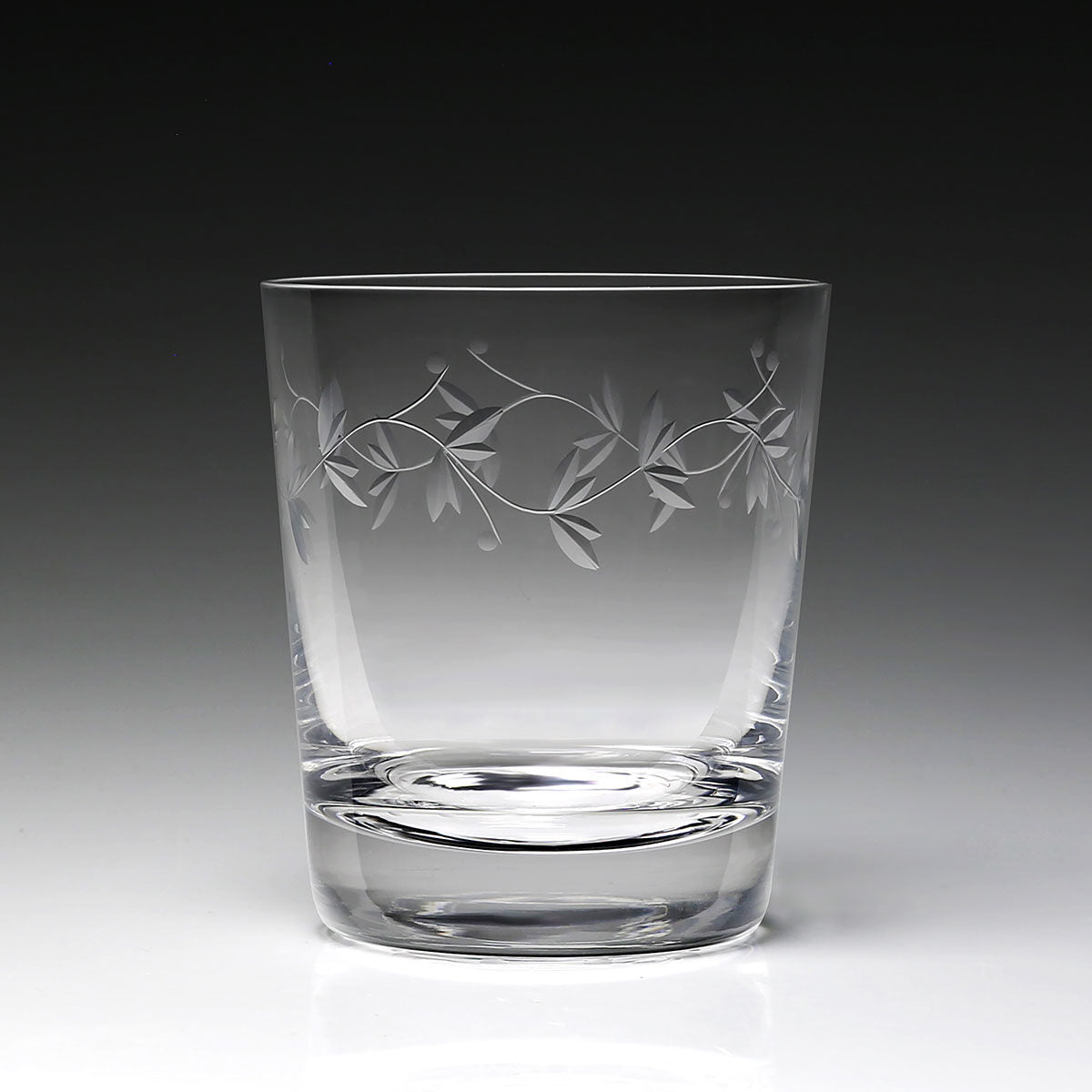 William Yeoward Flora Old Fashioned Tumbler, handmade crystal, detail view