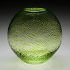 William Yeoward Florence Globe Vase Citrine 9" / 228mm in Citrine, handmade crystal, detail view