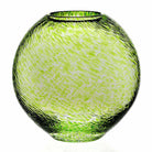 William Yeoward Florence Globe Vase Citrine 9" / 228mm in Citrine, handmade crystal, on a white background
