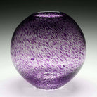 William Yeoward Florence Globe Vase Violet 9" / 228mm in Violet, handmade crystal, detail view