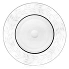 William Yeoward Garland Plate 10½" / 26.5cm, handmade crystal, on a white background