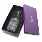 William Yeoward Gemma Gift Boxed Square Decanter, handmade crystal, detail view