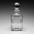 William Yeoward Gemma Gift Boxed Square Decanter, handmade crystal, detail view