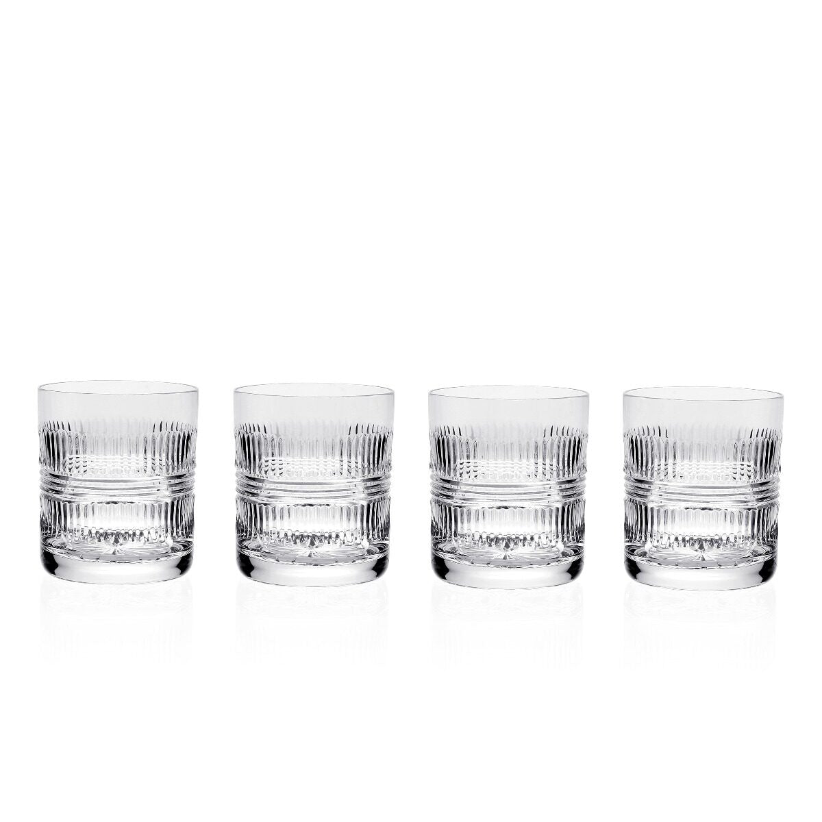 William Yeoward Gemma Gift Set of 4 DOF Tumblers, handmade crystal, detail view