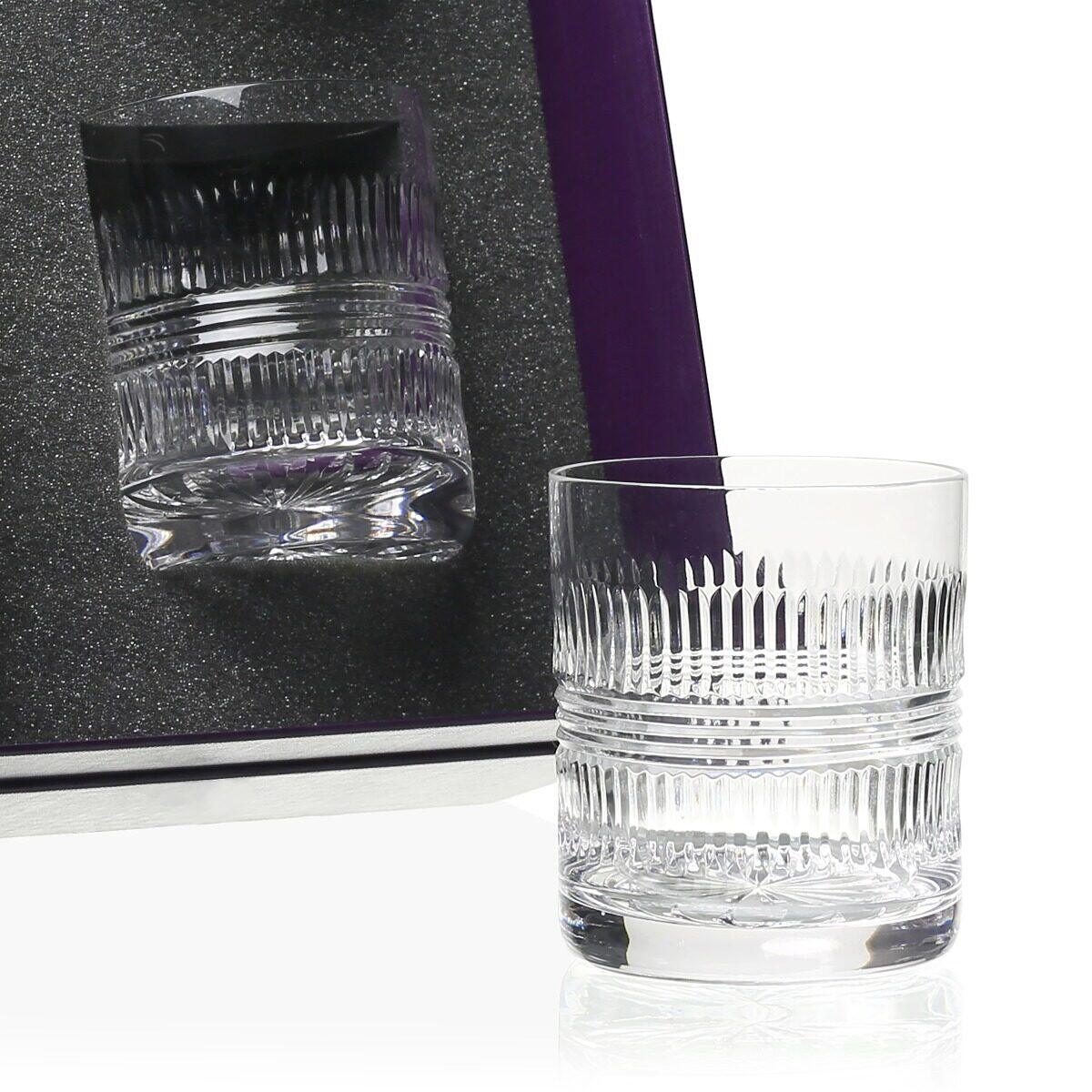 William Yeoward Gemma Gift Set of 4 DOF Tumblers, handmade crystal, detail view