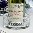 William Yeoward Georgia Bottle Stand, handmade crystal, detail view