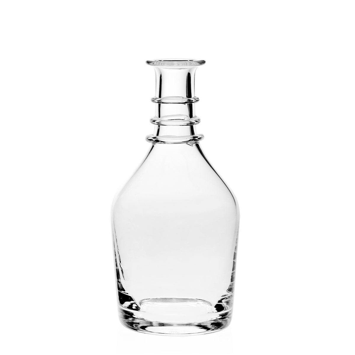 William Yeoward Georgian Carafe Bottle, handmade crystal, on a white background