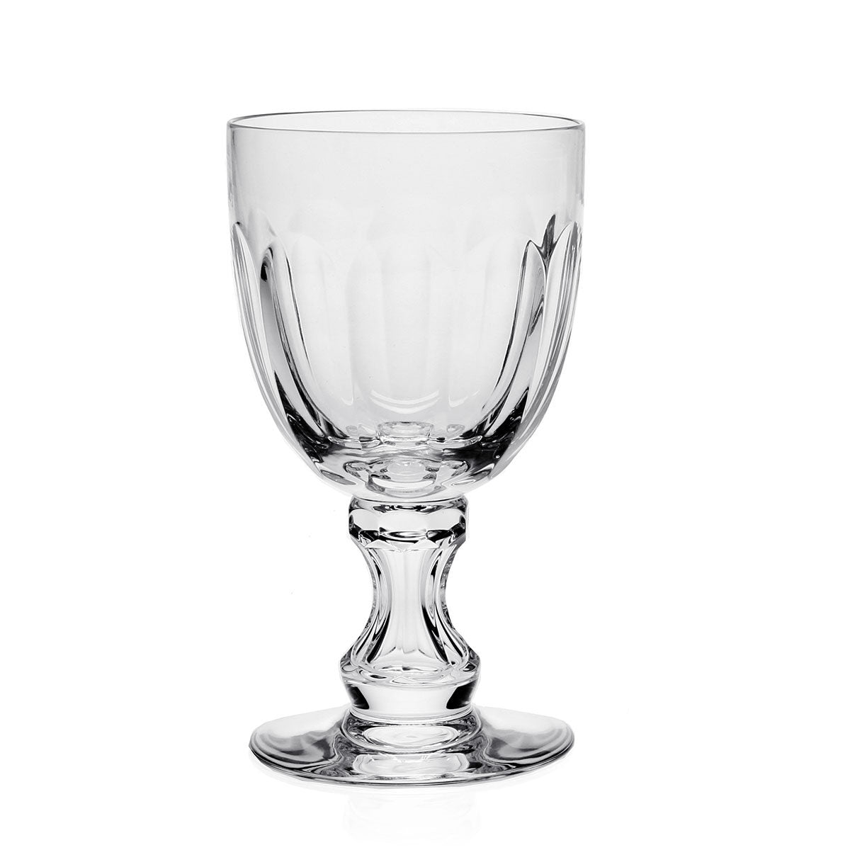 William Yeoward Georgina Large Goblet, handmade crystal, on a white background