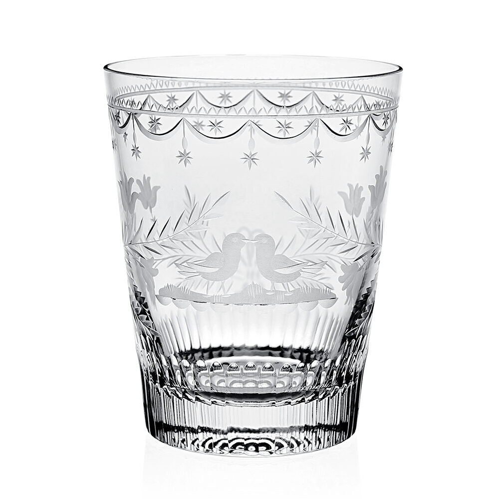 William Yeoward Grace Loving Cup 5¼" / 133mm, handmade crystal, on a white background