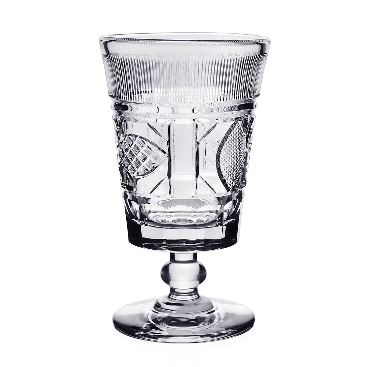 William Yeoward Harriet Vase 8½" / 218mm, handmade crystal, on a white background