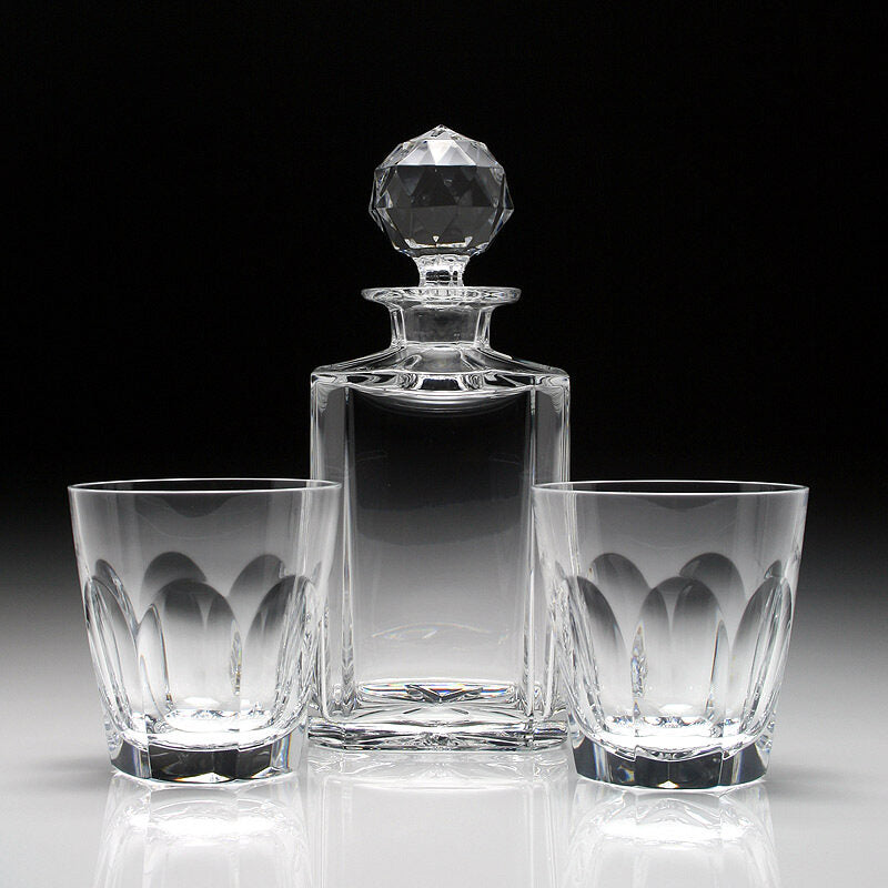 William Yeoward Helen Boxed Whisky Set, handmade crystal, detail view