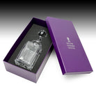 William Yeoward Helen Square Decanter Gift Boxed, handmade crystal, detail view