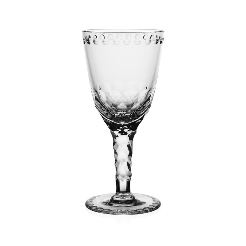 William Yeoward Helena Port / Sherry, handmade crystal, on a white background