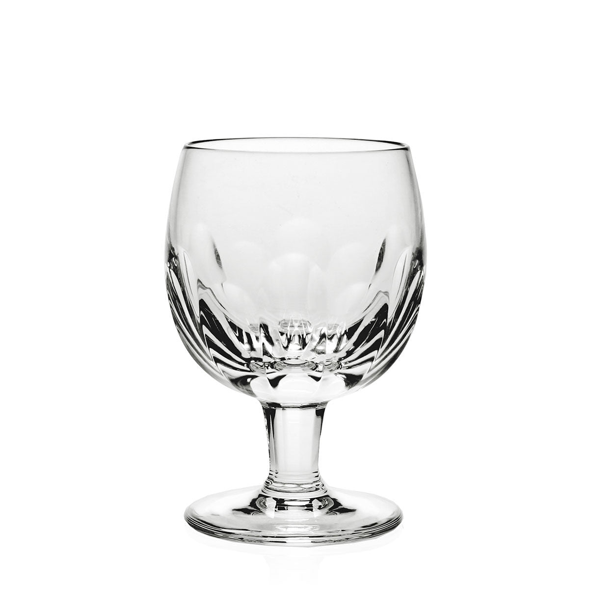 William Yeoward India Large Wine, handmade crystal, on a white background