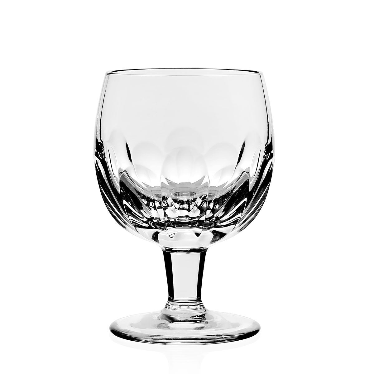 William Yeoward India Small Wine, handmade crystal, on a white background
