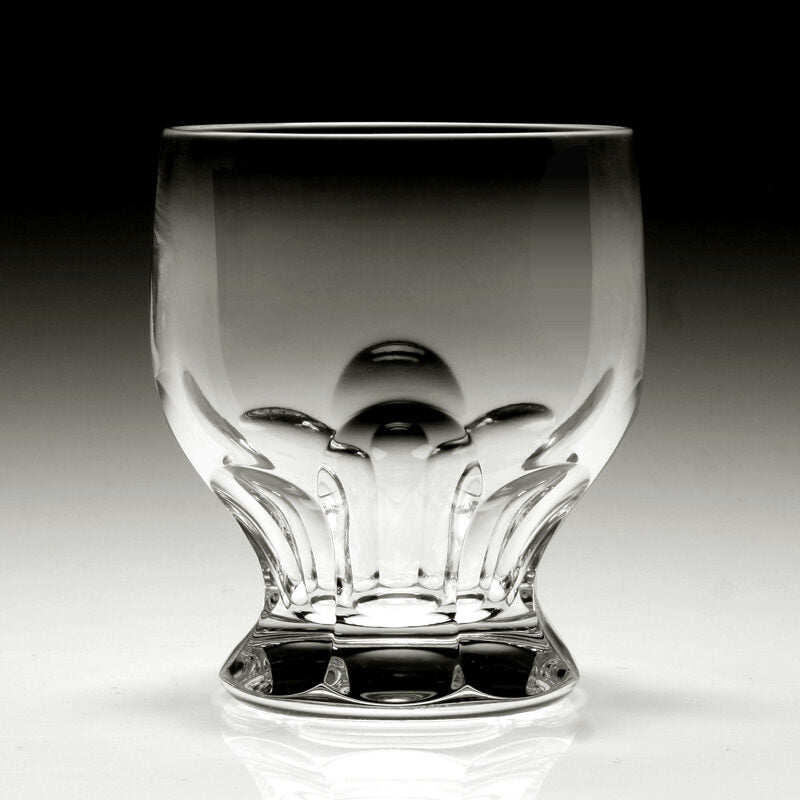 William Yeoward India Tumbler Double Old Fashioned, handmade crystal, detail view