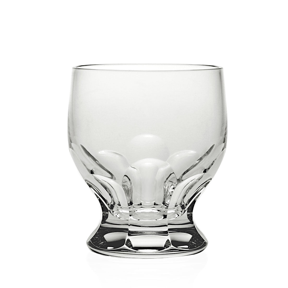 William Yeoward India Tumbler Single Old Fashioned, handmade crystal, on a white background