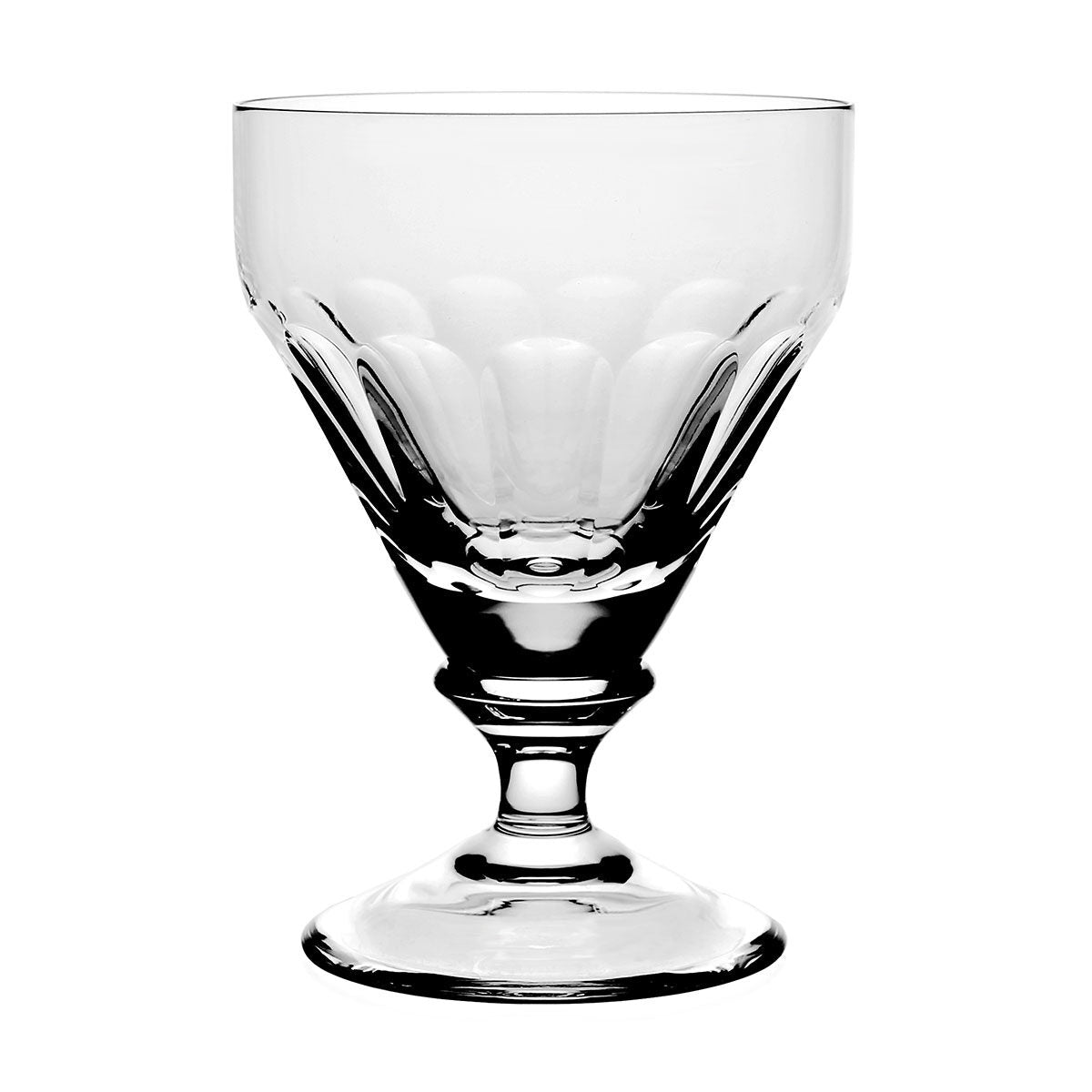 William Yeoward Iona Large Goblet, handmade crystal, on a white background