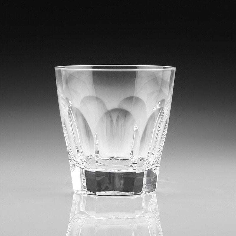 William Yeoward Iona Tumbler Double Old Fashioned, handmade crystal, on a white background