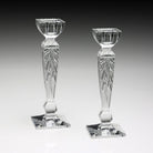 William Yeoward Iris Pair of Candlesticks 8" / 203mm, handmade crystal, detail view