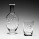 William Yeoward Jasmine Bedside Carafe & Tumbler, handmade crystal, detail view