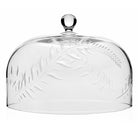William Yeoward Jasmine Cake Dome, handmade crystal, on a white background