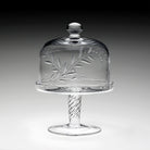 William Yeoward Jasmine Cake Dome & Stand 7" / 178mm, handmade crystal, detail view