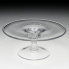 William Yeoward Jasmine Cake Stand, handmade crystal, detail view
