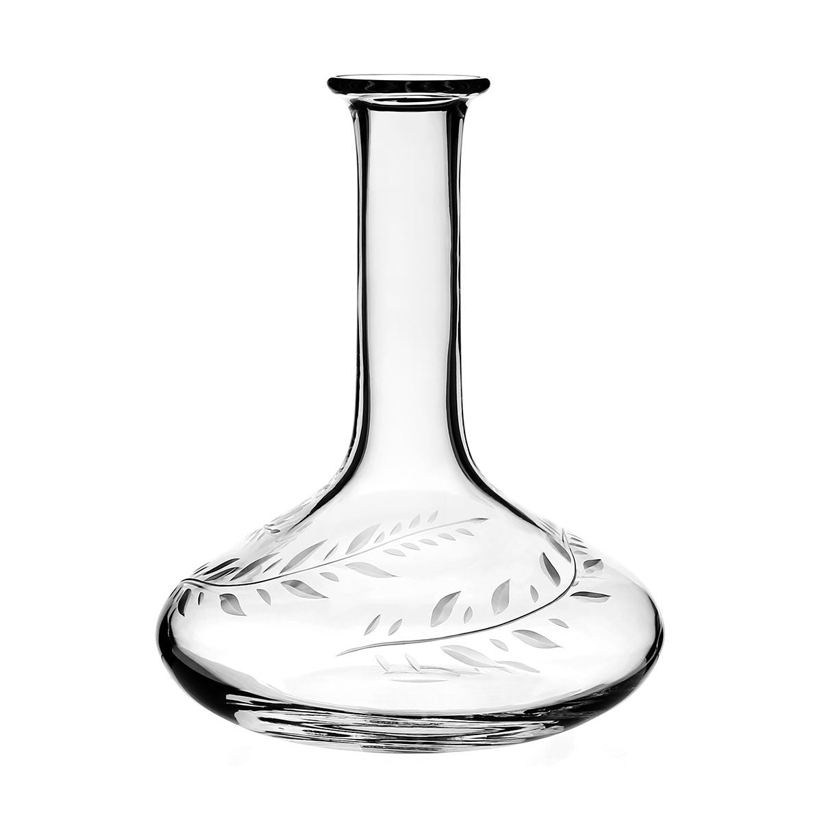 William Yeoward Jasmine Carafe Vintage, handmade crystal, on a white background