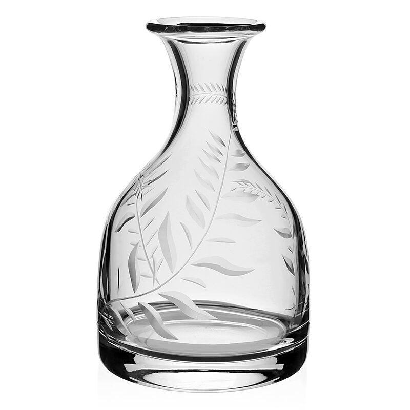William Yeoward Jasmine Classic Carafe Bottle, handmade crystal, on a white background