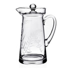 William Yeoward Jasmine Covered Pitcher 2½ Pint, handmade crystal, on a white background