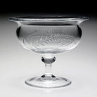 William Yeoward Jasmine Footed Comport, handmade crystal, detail view