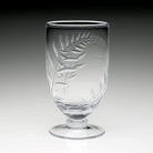 William Yeoward Jasmine Footed Flower Vase 7¼" / 185mm, handmade crystal, detail view