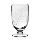 William Yeoward Jasmine Footed Flower Vase 7¼" / 185mm, handmade crystal, on a white background