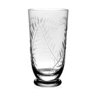 William Yeoward Jasmine Footed Highball Tumbler, handmade crystal, on a white background