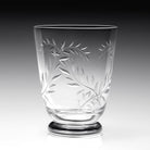 William Yeoward Jasmine Footed Old Fashioned Tumbler, handmade crystal, detail view